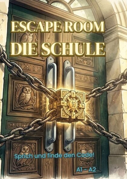 Schule Escape Room | Niemiecki – Szkoła | Gra komunikacyjna |  Deutsch A1–A2 DaF/DaZ